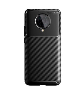 Xiaomi Redmi K30 Pro Kılıf Esnek Soft Karbon Tasarım Legion Serisi (Siyah)
