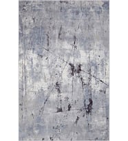 Eliana Home Baskılı, Yıkanabilir Kaymaz Taban Salon Halısı LNA0446 100x150 cm (Gri)