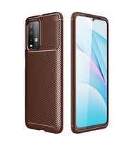 Xiaomi Poco M3 Kılıf Esnek Soft Karbon Tasarım Legion Serisi (Kahverengi)