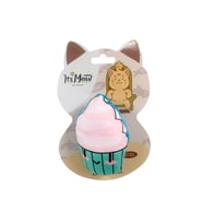 Kediler için İthal Catnipli Peluş Oyuncak 11 cm Cupcake (Yeşil)