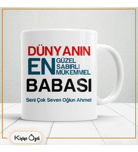 Babalar Günü Özel Hediye Çay Kahve Kupa Bardak-baba40