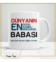 Babalar Günü Özel Hediye Çay Kahve Kupa Bardak-baba40