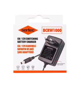 BCRW1000 6V/12V 1A Kademeli Batarya ve Akü Şarj Adaptörü TG-V 9666
