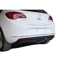 Opel Astra J HB (2013-2015) Makyajlı Custom Arka Tampon Eki - Difüzör (Plastik)