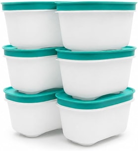 Tupperware Dondurucu Kap 170 Ml Beyaz Nane (6) Buz Kristali Kutu Buz Kristali Dondurucu Kabı