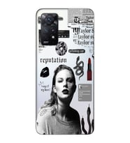 Redmi Note 11 Pro Uyumlu Taylor Swift Desenli Şeffaf Telefon Kılıfı
