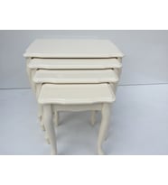 Zigon 17641 Klasik Model Sehpa Parlak Lake Krem Kayın Aslan Ayak Kutu sevk Elyapı