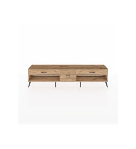 Arges TV Ünitesi 3 Çekmeceli  220x30x51 Çam-Antrasit/Çam