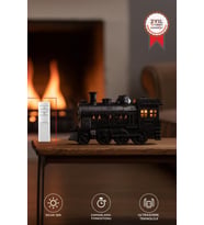 Hava Nemlendiricisi Led Işıklı Aroma Difüzör Tren Tasarım Ultrasonik 300 ML H21 Siyah