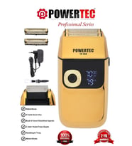 Powertec TR-550 Şarjlı Günlük Sakal Sinekkaydı Tıraş Hassas Düzeltici Döner Başlık
