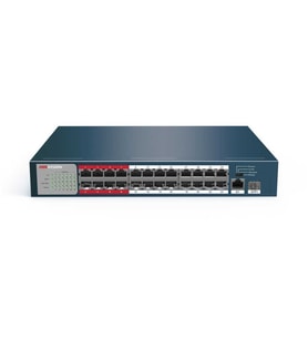 HIKVISION DS-3E0326P-E/M(B) 24 PORT 10/100 24 PORT POE 1 PORT UPLINK+ 1 SFP 250 WATT FAST ETHERNET SWITCH