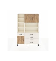 Arges Dolap 9 Raflı 5 Çekmeceli 3 Kapaklı 132x30x195 Aytaşı-Çam/Aytaşı