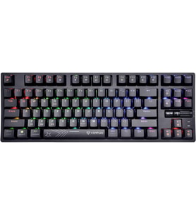 Vertux Oyun Klavyesi, Mekanik Tkl%80, Kablosuz Bluetooth Ve Usb-C Kablo 1,8 M, Mavi Anahtar Tuşları, (Çok Renkli)