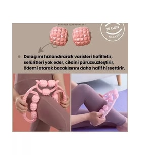 9 Tekerlekli Yoga Fitness Silindiri (Roller) (5343)