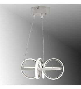 TT003-KR TT Aydınlatma Sarmal Modeli Krom Kaplama Led Avize (Sarı)