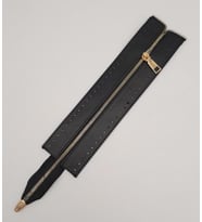 Angel Çanta Aksesuar Gerçek Derili 28 Cm Siyah Renk Fermuar Light Gold Metalli