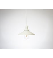 RİOLİGHT RETRO,RUSTİK MUTFAK,ODA,KOLİDOR,CAFELER İÇİN TEKLİ E27 DUYLU METAL SARKIT AVİZE ÇAP:23CM (Beyaz)