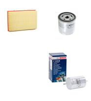 Bosch Filtre Bakım Seti Seat Toledo 1.6 105 Beygir 2002-2006 AUS AZD BCB Motor Hava + Yağ f. + Yakıt Filtre Bosch