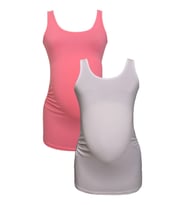 LuvmaBelly MYRA1009_1004 Hamile atlet seti (Beyaz-Pembe)