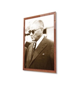 Atatürk Cam Tablo 4mm Dayanıklı Temperli Cam, Atatürk Glass Wall Art (Çok Renkli)