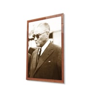 Atatürk Cam Tablo 4mm Dayanıklı Temperli Cam, Atatürk Glass Wall Art (Çok Renkli)