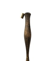 El yapımı copperplate obliq kalem sapı, gölge yazı, kahverengi desenli, ardıç ağacı-s6