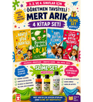 TİMAŞ Mert Arık 2,3. ve 4.Sınıflar İçin Öğretmen Tavsiyeli Harika 4 Kitap - (SLİME SET HEDİYELİ)