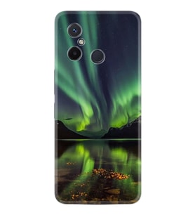 Xiaomi Redmi 12C Kılıf Resimli Desenli Baskılı Silikon Kuzey Işıkları 1327