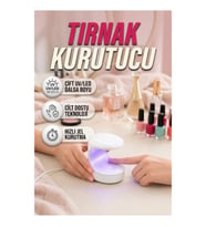 UVLED Tırnak Kurutucu 365-405 nm Çift Dalga Boylu Cilt Dostu Jel Oje Kurutma Cihazı