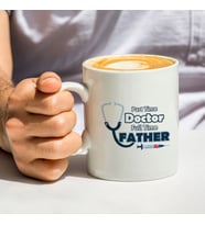 Doktor Babaya Hediye Porselen Kupa Bardak