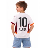 GALATASARAY ORİJİNAL LİSANSLI PUMA KİŞİYE ÖZEL ÇOCUK BEYAZ FORMA K.Ö