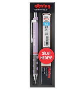Rotring Tikky Versatil Kalem Min Silgi 3 lü Set 0.7 Mm Lila