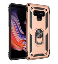Samsung Galaxy Note 9 Kılıf Yüzüklü Zırh Tank Vega (Gold)