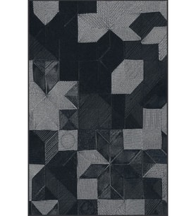 Eliana Home Baskılı, Yıkanabilir Kaymaz Taban Salon Halısı LNA0080-SD818 100x150 cm (Siyah)