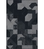 Eliana Home Baskılı, Yıkanabilir Kaymaz Taban Salon Halısı LNA0080-SD818 100x150 cm (Siyah)
