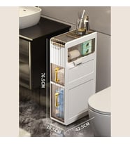 Banyo, Yatak Odası, Oturma odası, Çamaşır Odası 3 Katlı Çekmeceli Plastik Depolama Dolabı