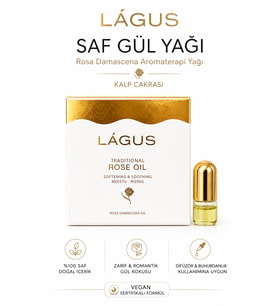 Saf Gül Yağı LÁGUS Rosa Damascena Aromaterapi Yağı Kalp Çakrası