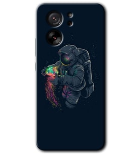 Xiaomi Mi 13T Pro Kılıf HD Desen Baskılı Arka Kapak - Astronot Kıyafeti