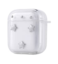 Lexroo Airpods Airbag 44 Airbag Tasarımlı Simli Şeffaf Kutup Kılıf - Yıldız