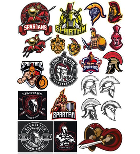 Spartalı Savaşçı Sticker Set 2 20 Parça Telefon, Tablet, Defter, Laptop Sticker