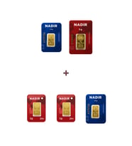 Nadir Gold 24 Ayar 12 Gram Altın (1 Ad 5 Gram Altın + 2 Ad 2,5 Gram Altın + 2 Ad 1 Gram Altın )