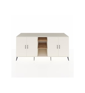 Kronos Konsol 4 Raflı 4 Kapaklı 220x59x99 Aytaşı-Aytaşı/Çam