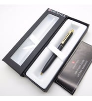 Sheaffer Sentinel Mat Siyah Altın Tükenmez Kalem  İsme Özel Kalem
