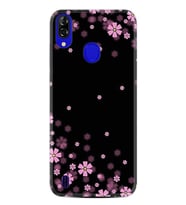 Reeder P13 Blue Kılıf Desenli Silikon Black flowers
