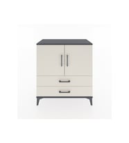 Hyperion Şifonyer 3 Raflı 2 Çekmeceli 2 Kapaklı 88x44x96 Antrasit-Aytaşı