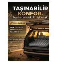 Araç İçi Şişme Yatak Araba Ve Kamp Yatağı Çanta Elektrikli Pompa Tamir Kiti Ve Yastıklı Yatak Seti