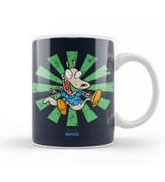 Rocko's Modern Life Retro Japanese Kupa Bardak Porselen