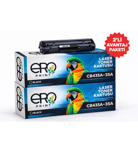 HP CB435A - 35A HP P1003 Muadil Toner - 2'li Avantaj Paket