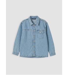 LCW Kids İndigo Erkek Çocuk Jean Gömlek