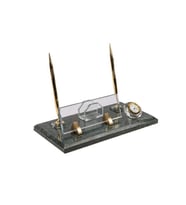 Mermer Masa isimlik Modern ve Şık Ofis Dekoru (Sarı-Kırmızı)